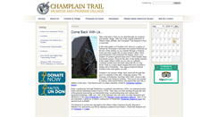 Desktop Screenshot of champlaintrailmuseum.com